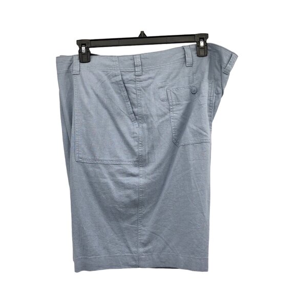 Roundtree Yorke Light Blue Shorts Mens 50 NEW Linen Blend - Picture 11 of 11